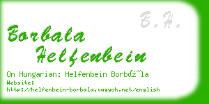 borbala helfenbein business card